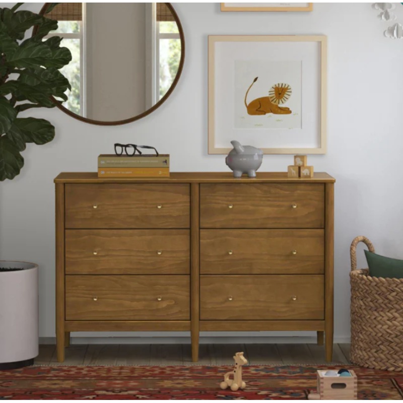 DaVinci Frem 6-Drawer Dresser Walnut