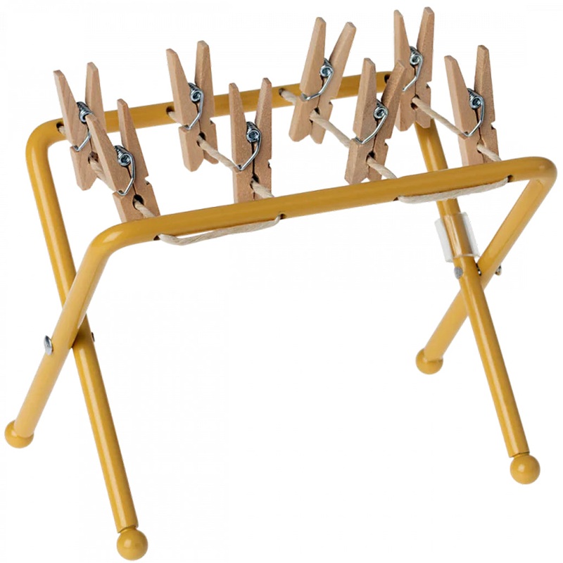 Drying Rack with Pegs, Mouse Brown