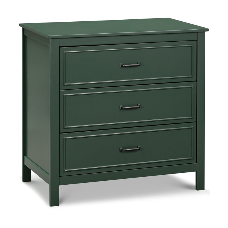 Charlie 3-Drawer Dresser Forest Green