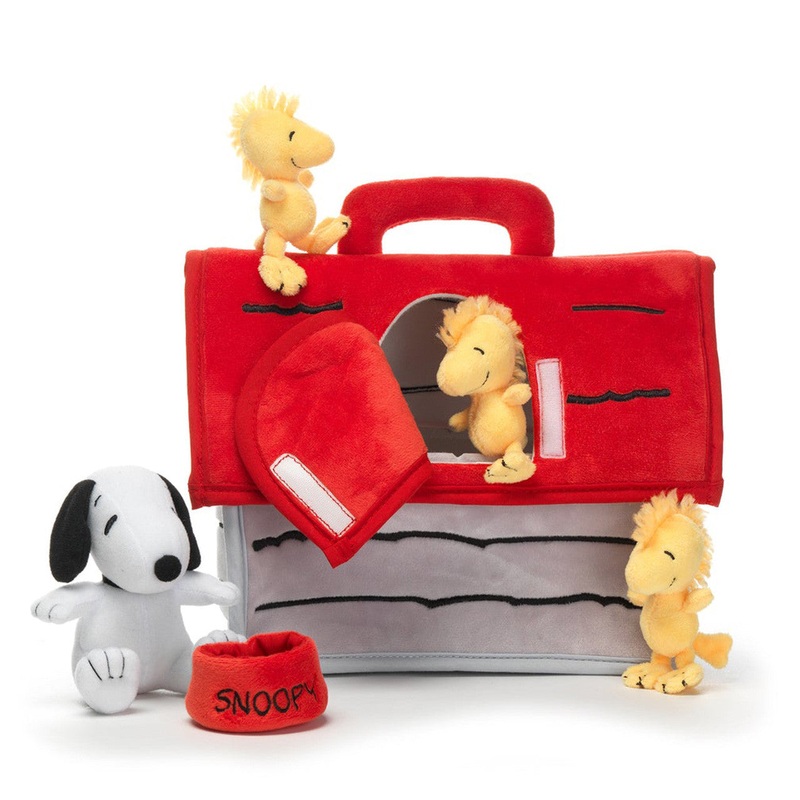 Lambs & Ivy Classic Snoopy Plush Set – Dog House w/ Animals