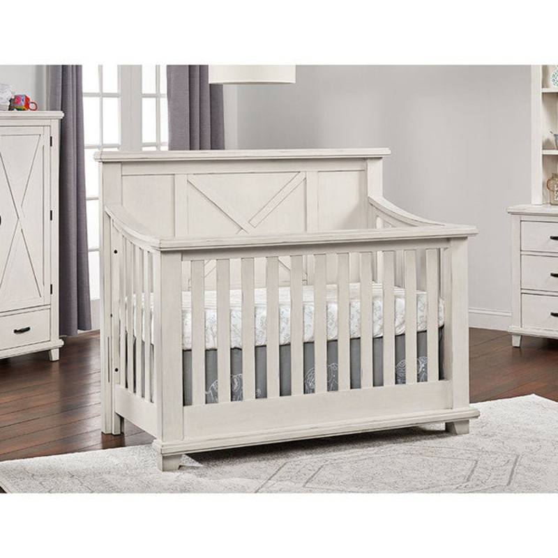 Oxford Lexington 4 in 1 Convertible Crib in Heirloom White