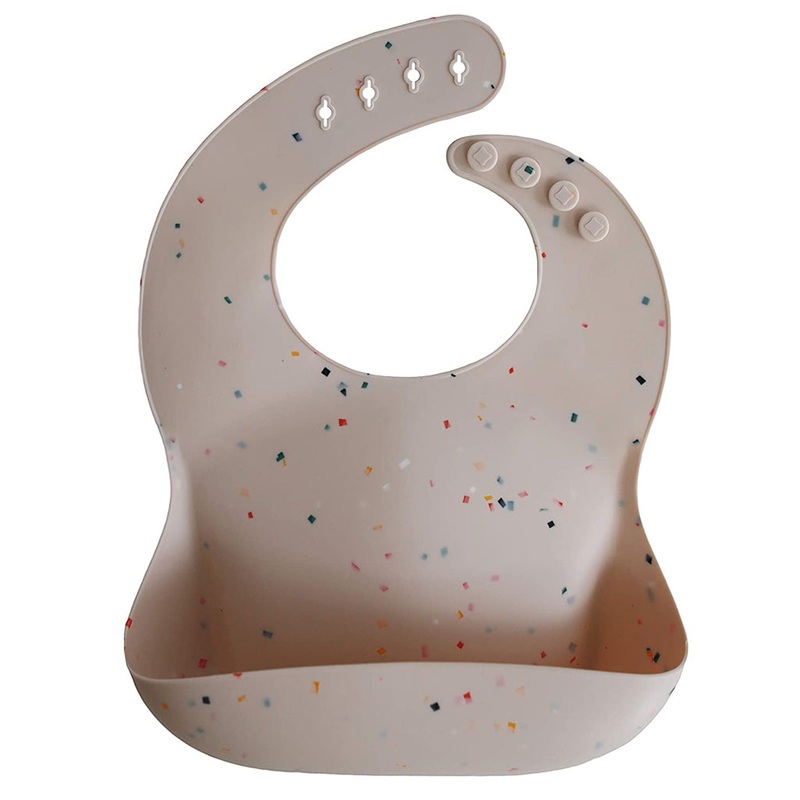 Silicone Bib Vanilla Confetti
