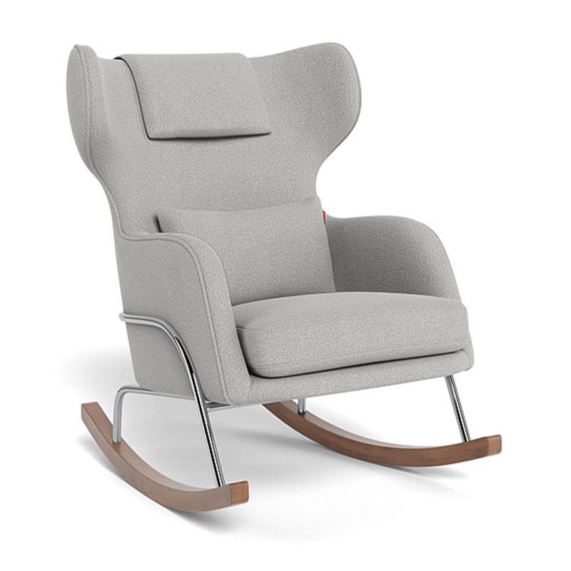 Grand Jackson Rocker Performance Weave Cloud Grey Chrome