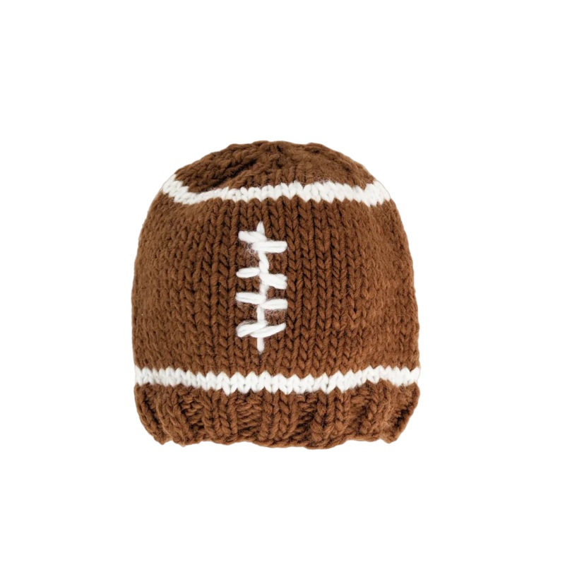 Huggalugs Football Knit Hat NB