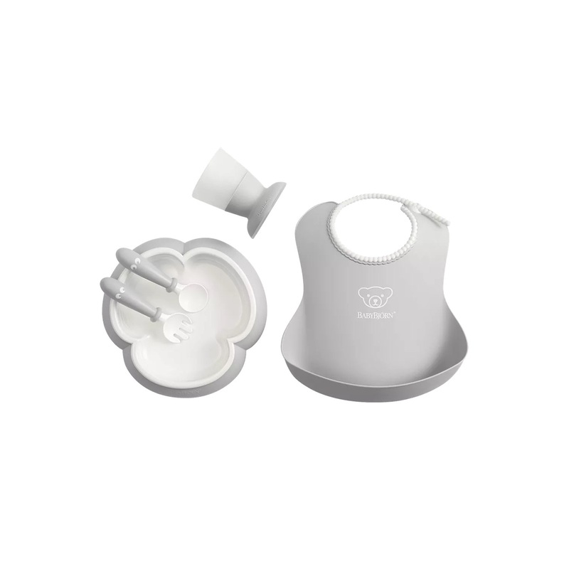 BabyBjrn Baby Dinner Set Gray