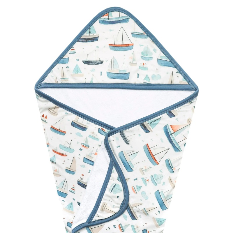Copper Pearl Fischer Sailboat Hooded Towel