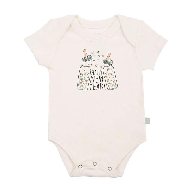 Finn & Emma Short Sleeve Graphic Bodysuit – Poppin’ Bottles 0-3 Months