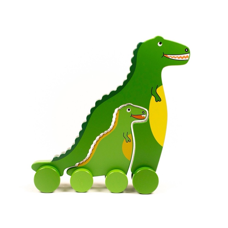 Jack Rabbit Creations Big & Little T-Rex Push Toy
