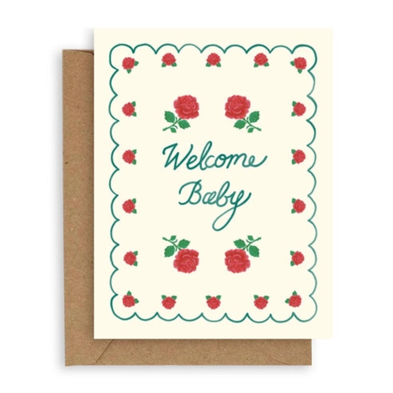 Rose Baby Card