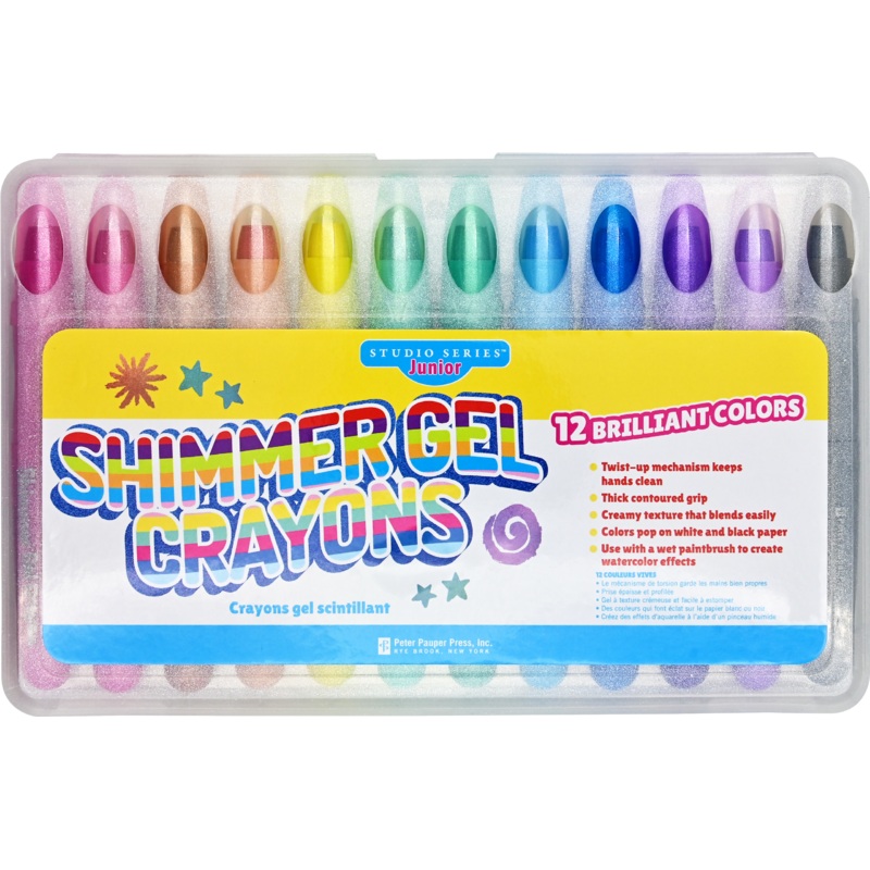 Studio Series Junior Shimmer Gel Crayons (set of 12)