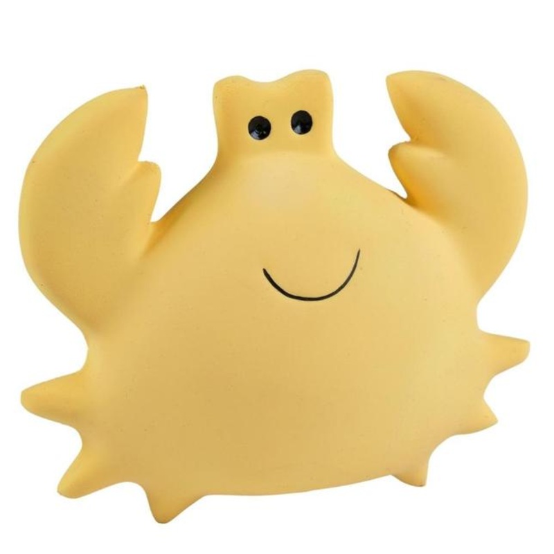 Tikiri Toys Crab Organic Teether, Rattle & Bath Toy