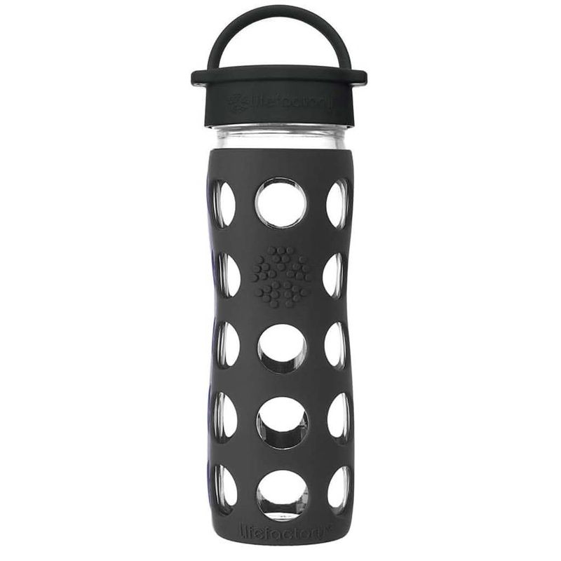 Life Factory Onyx Glass Water Bottle, 16 oz.