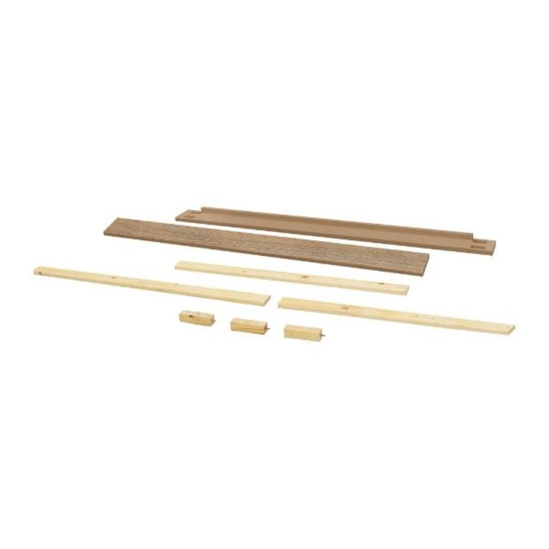 Namesake Newbern Full Bed Conversion Rails White Driftwood