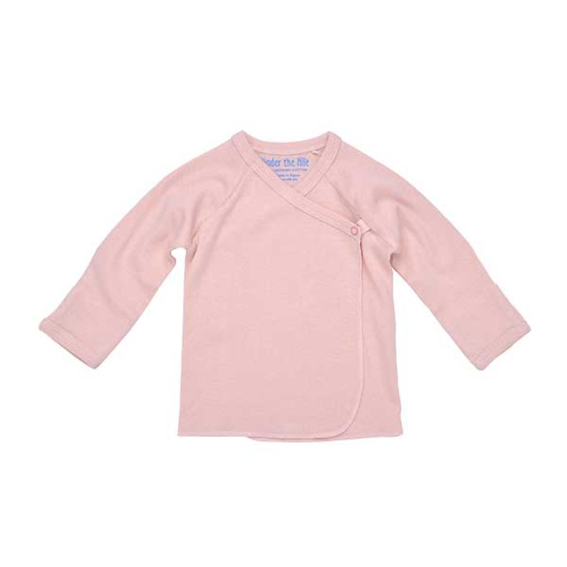 Under The Nile Long Sleeve Side Snap T-Shirt – Blush 3-6 months