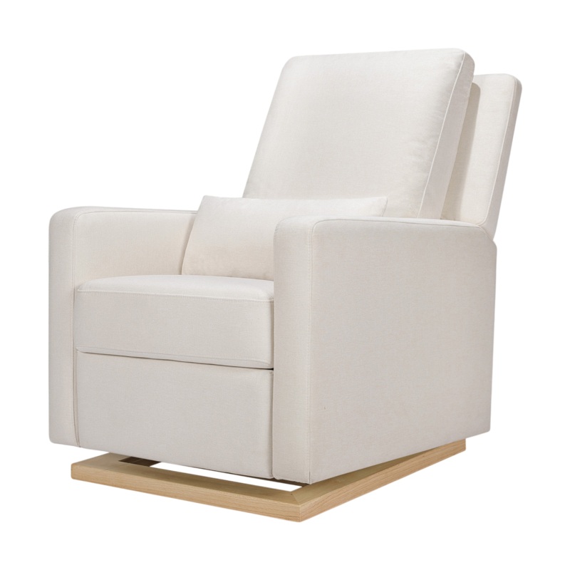 Babyletto Sigi – ELECTRONIC Recliner Glider Performance Cream Eco-Weave