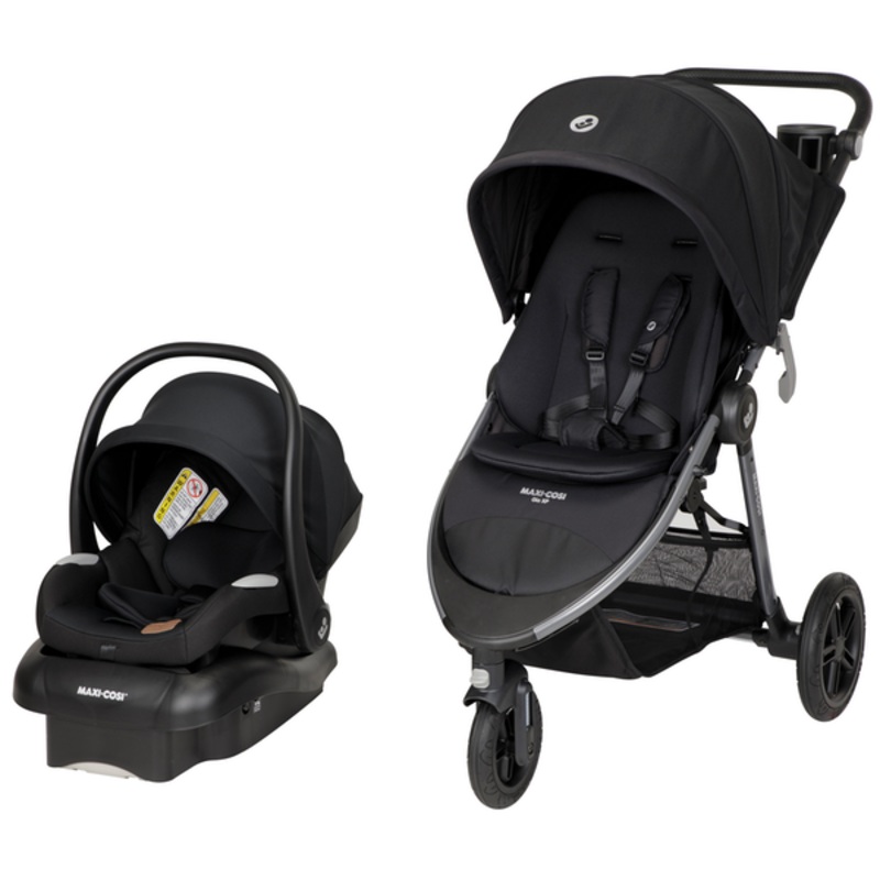 Maxi-Cosi Gia XP + Mico Luxe Travel System Midnight Black