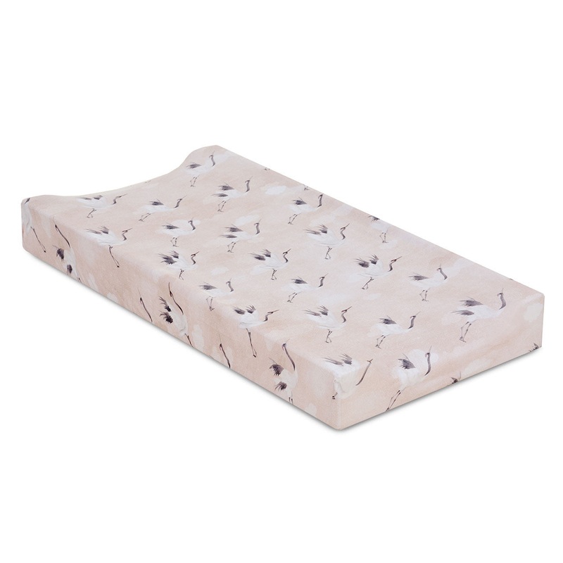 Oilo Crane Jersey Changing Pad Cover