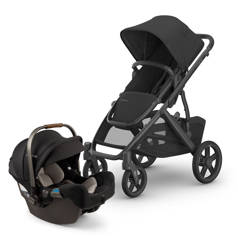 Vista V3 Stroller + Nuna PIPA Series Travel System Jake PIPA rx Caviar
