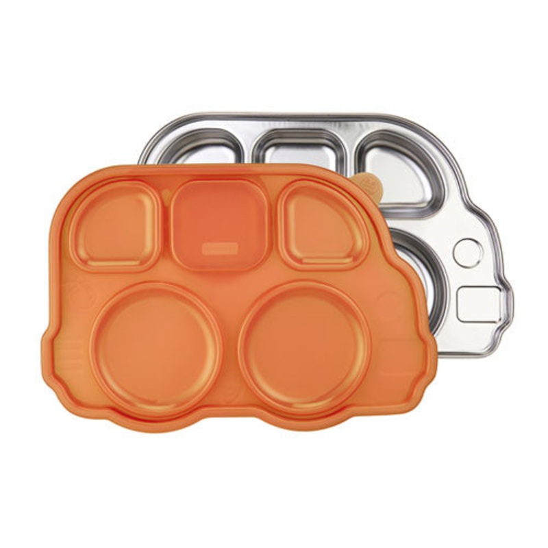Innobaby Din Din Smart Stainless Bus Platter with Lid – Orange