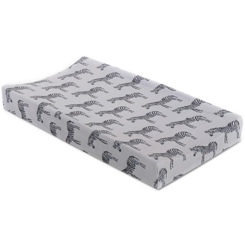 Oilo Zebra Jersey Changing Pad Cover