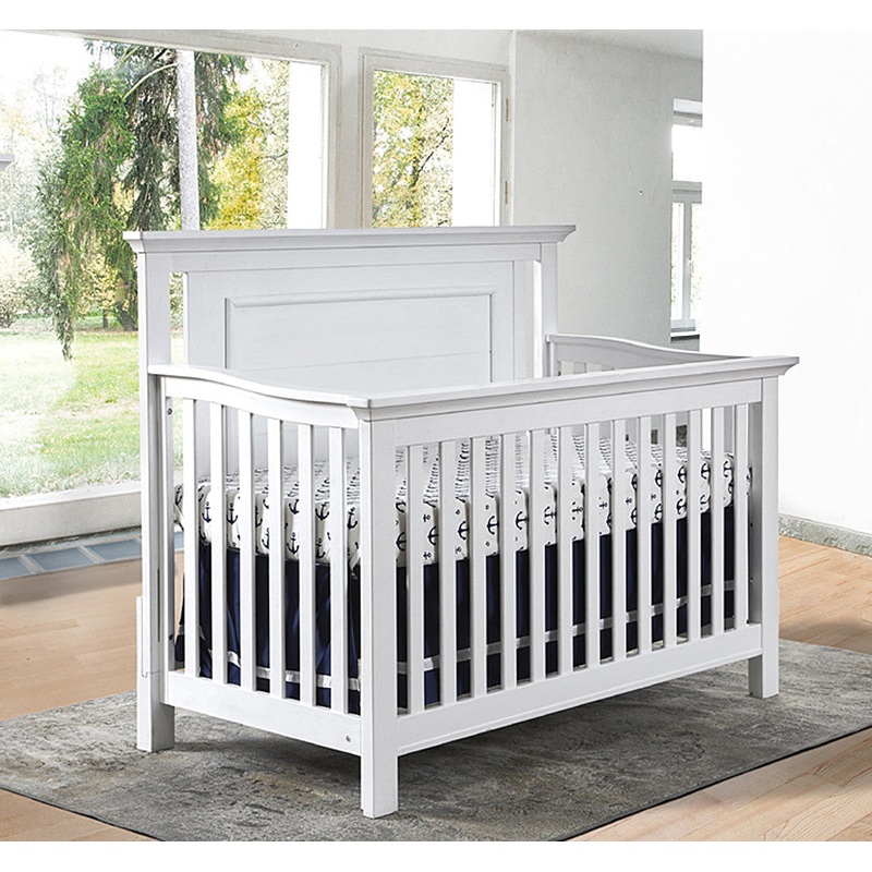 Fawn Baby Yosemite Flat Top Crib in Vintage White