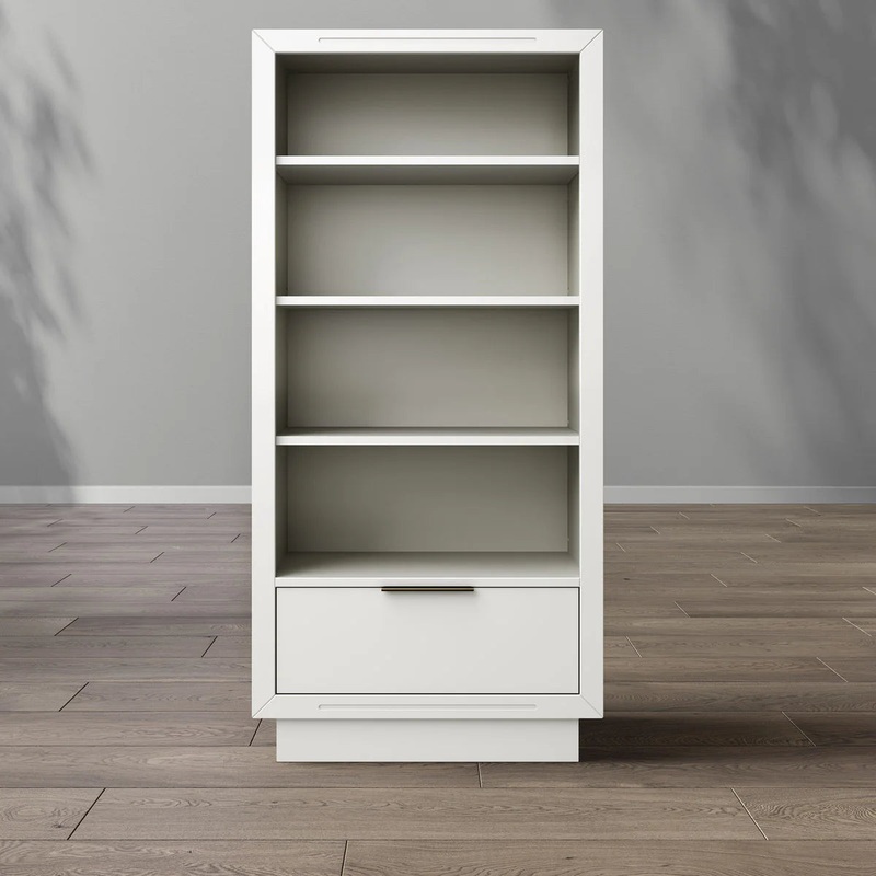 Romina Quadro Bookcase Solid White