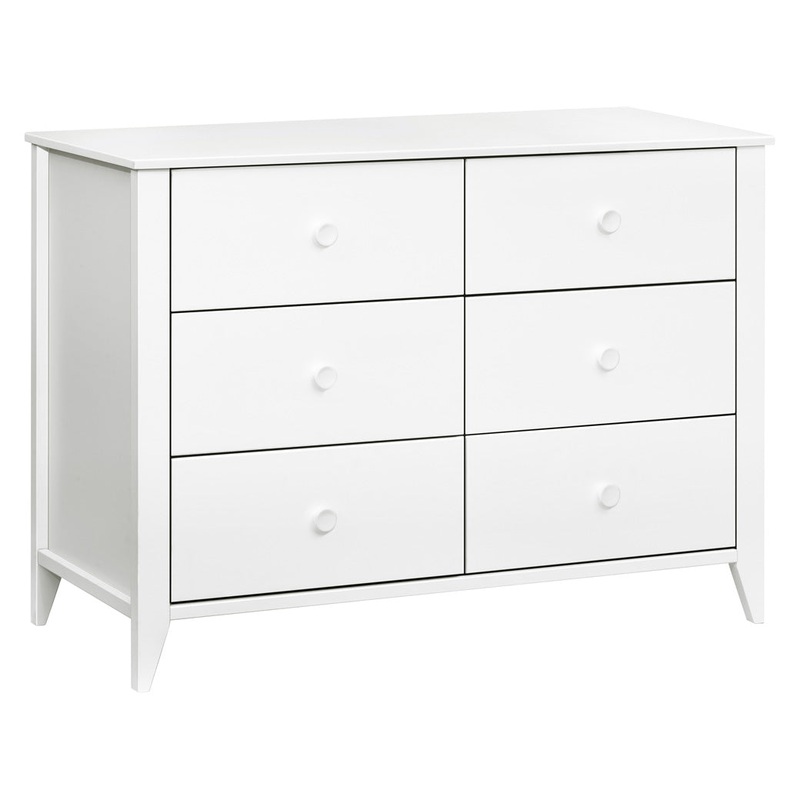Sprout 6-Drawer Double Dresser White