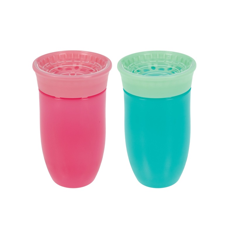 360 Wonder Cup (2 Pack – 10 oz) | Pink/Aqua