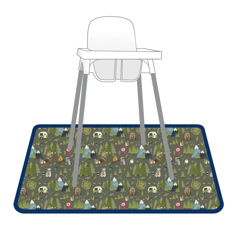 Bapron Splash Mat Pattern Camping Bears