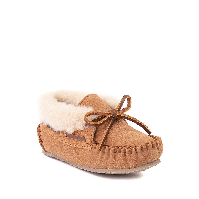 Minnetonka Charley Slipper – Toddler / Little Kid Cinnamon Kids 3