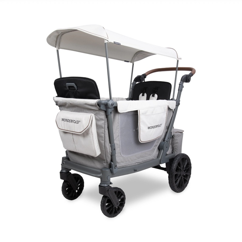 Wonderfold 2 Double Stroller Wagon Gray