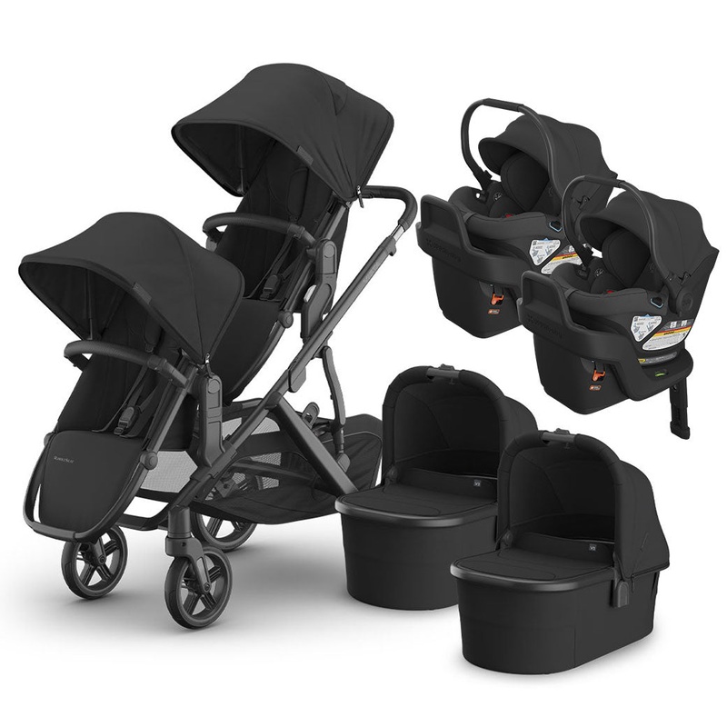 Vista V3 Twin Stroller + Aria Travel System Jake With Bassinets Jake