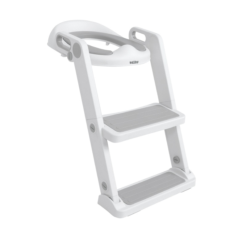 All-in-One Potty Seat Topper with Ladder | Grey Grey