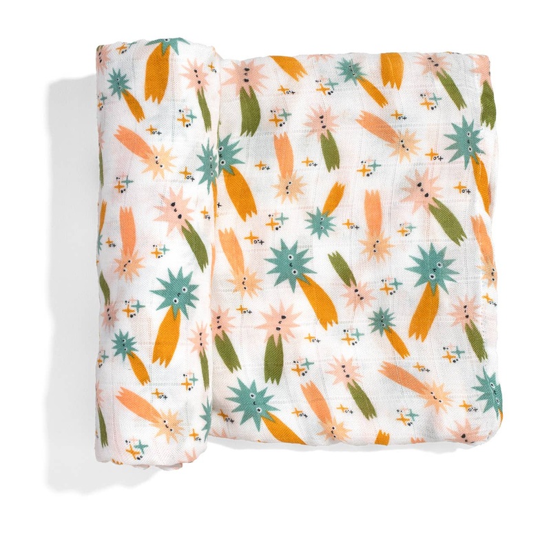 Bamboo Baby Swaddle – Space Explorer