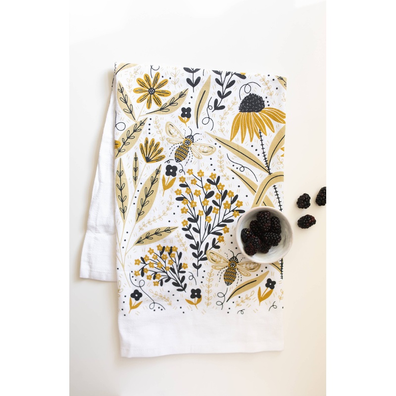 Bee Garden Tea Towel