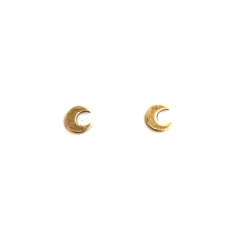 Tiny Moon Studs