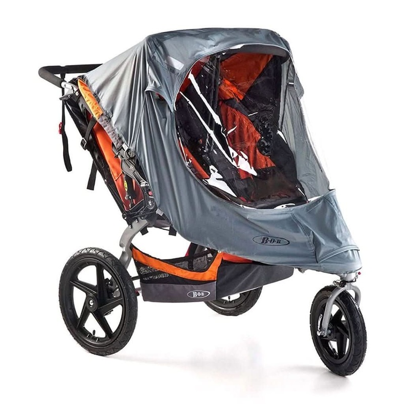 BOB Gear Duallie Swivel Wheel Stroller Weather Shield Gray