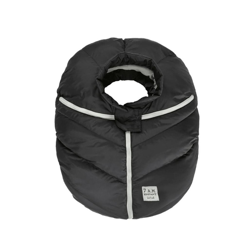 7 AM Enfant Car Seat Cocoon Baby Cover, Black, 0-12M Black