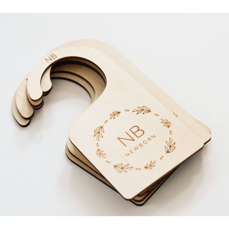 Wooden Baby Nursery Closet Dividers- Floral