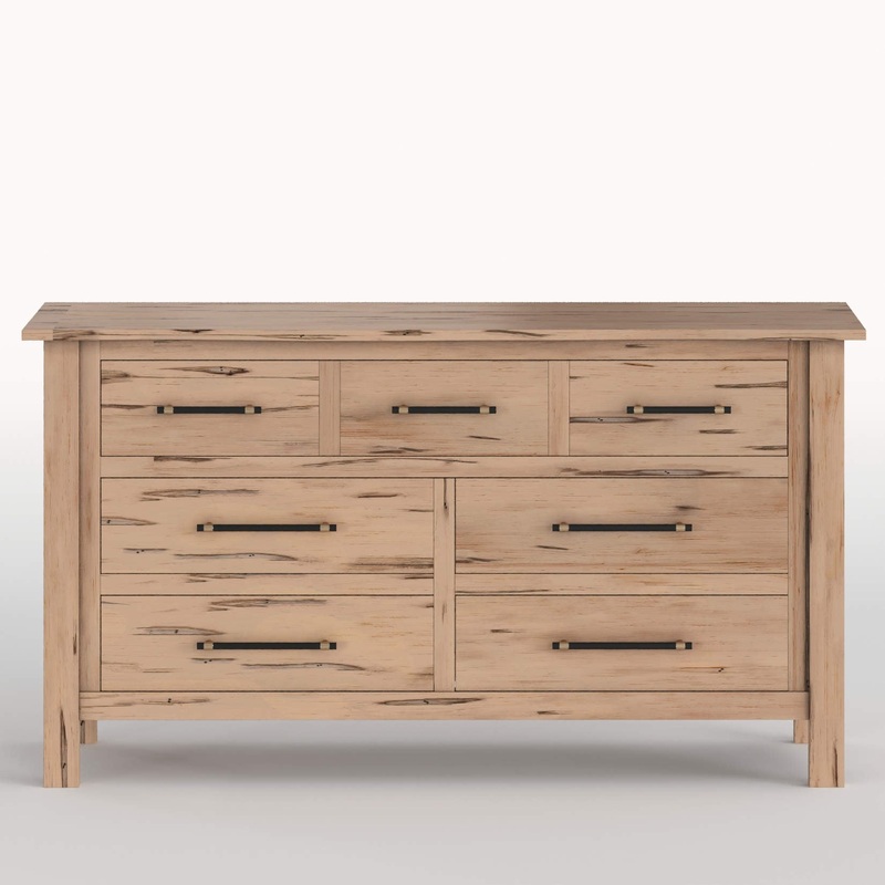 Milk Street Baby Tiegen 7-Drawer Dresser Granola Champagne Bronze