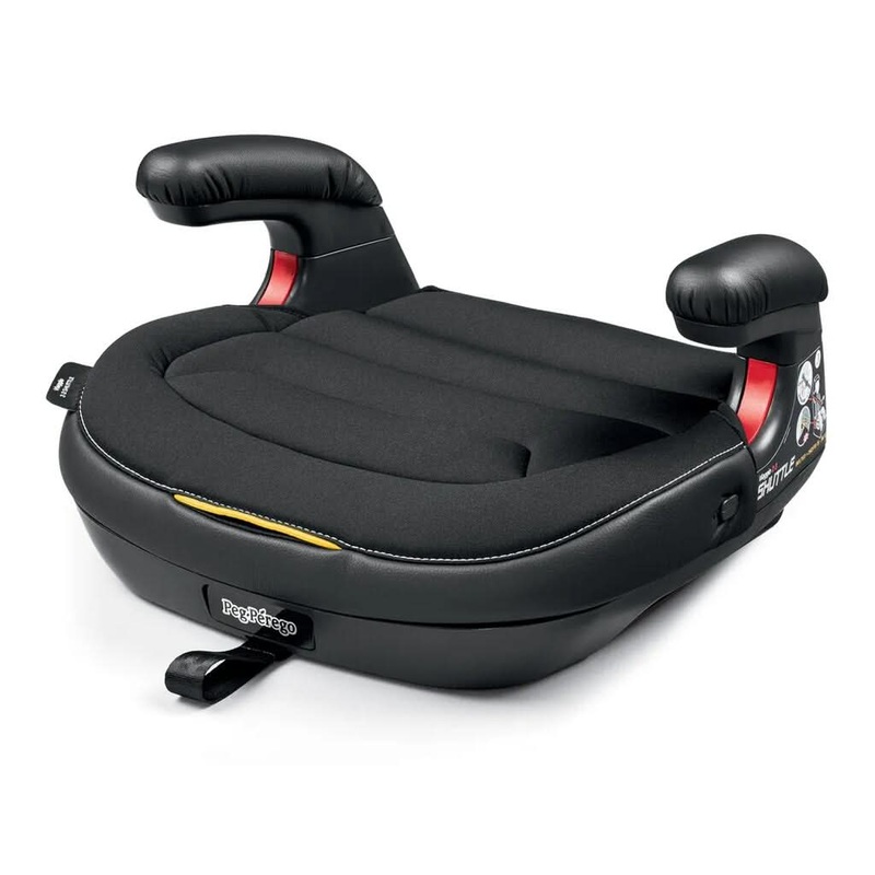 PEG PEREGO Viaggio Shuttle 120 Booster Car Seat Licorice – Black Eco Leather — Available End Of October