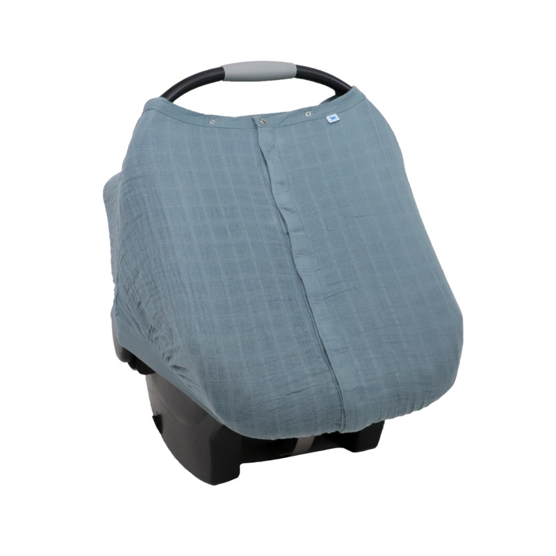 Cotton Muslin Car Seat Canopy – Sea Sea
