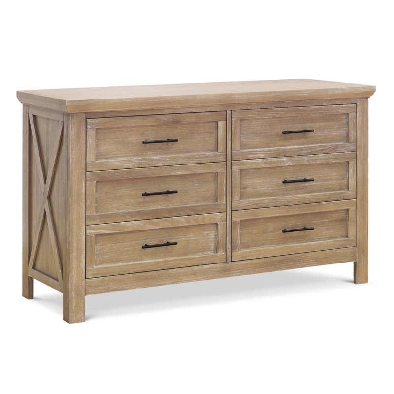 Monogram by Namesake Emory Farmhouse 6-Drawer Dresser Driftwood