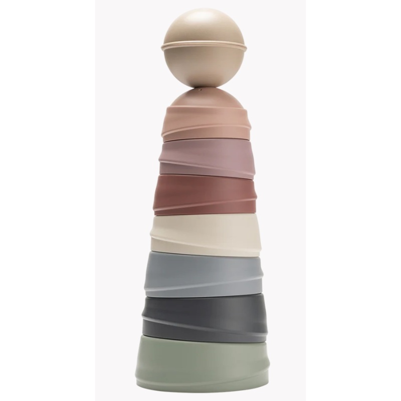 Wobbly Tower – Pastel Rainbow