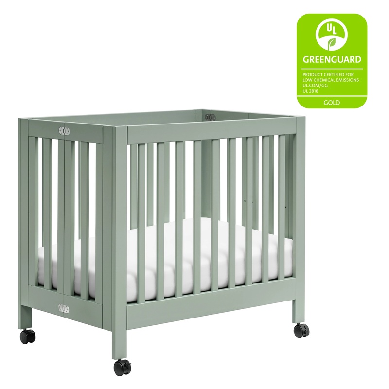 Babyletto Origami Wood Mini Crib White