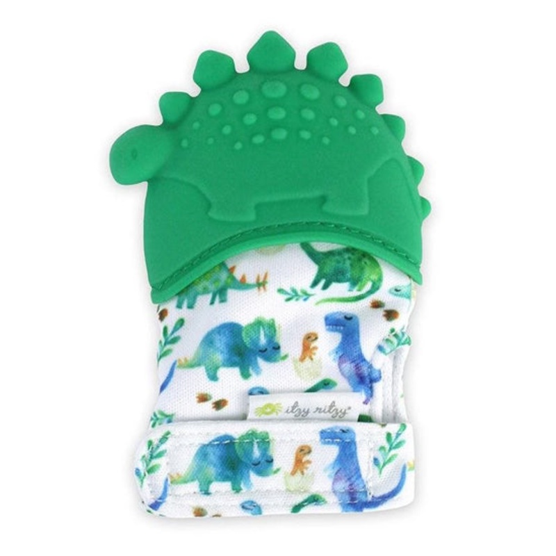 Itzy Ritzy Silicone Teething Mitt – Dino
