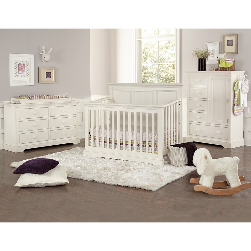 Westwood Design Hanley Nursery Set – Convertible Crib and Double Dresser Cashew