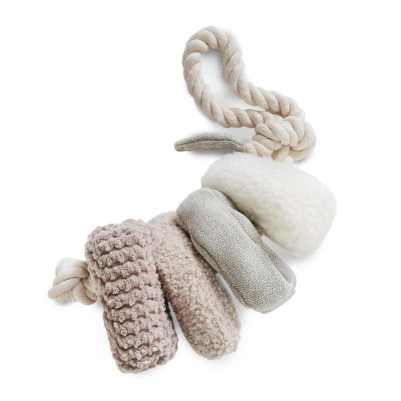 BLOCS//ENRICHMENT DOG TOY // NUDE: NUDE