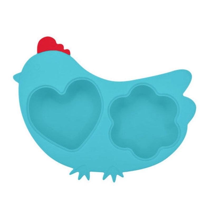 Innobaby Silicone Steamer with Lid – Chicken/Blue
