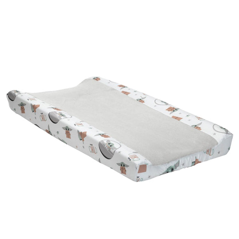 Lambs & Ivy Star Wars Mandalorian The Child Baby Yoda Changing Pad Cover